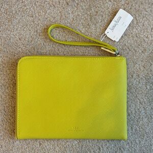Neiman Marcus Lime Green Wristlet